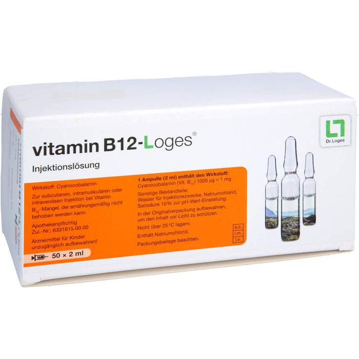 vitamin B12-Loges Injektionslösung bei Vitamin B12-Mangel, 50 pcs. Ampoules