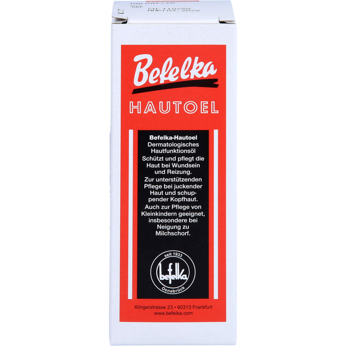 Befelka Hautöl schützt und pflegt die Haut bei Wundsein und Reizung, 100 ml Huile