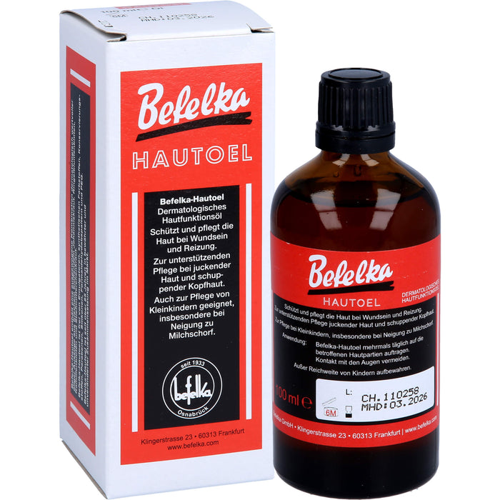 Befelka Hautöl schützt und pflegt die Haut bei Wundsein und Reizung, 100 ml Huile