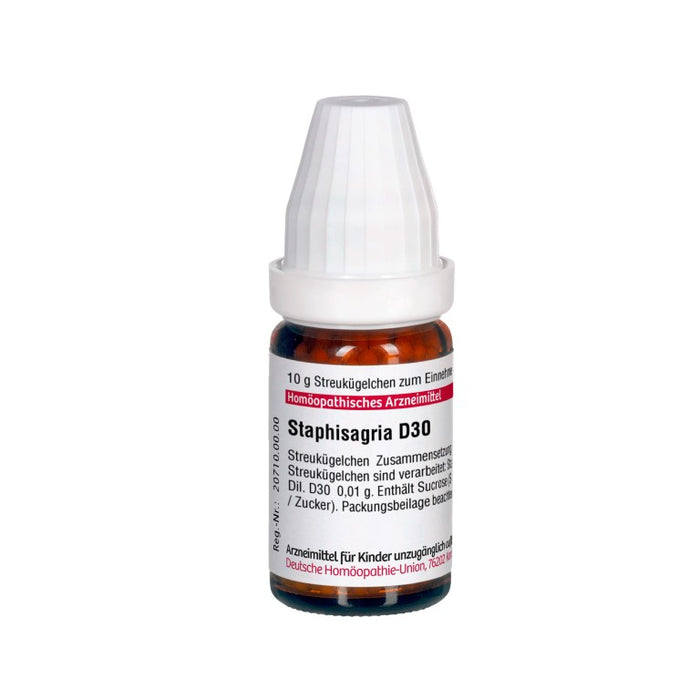 DHU Staphisagria D30 Streukügelchen, 10 g Globuli