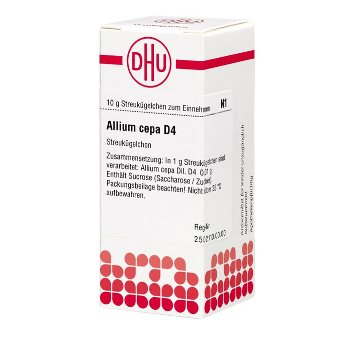 DHU Allium cepa D4 Streukügelchen, 10 g Globules