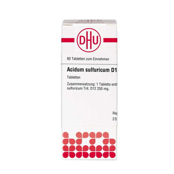 DHU Acidum sulfuricum D12 Tabletten, 80 pc Tablettes