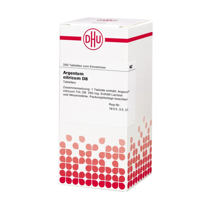 DHU Argentum nitricum D8 Tabletten, 200 St. Tabletten