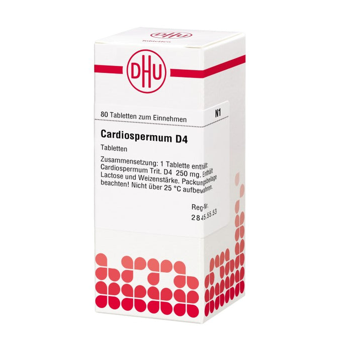 DHU Cardiospermum D4 Tabletten, 80 pc Tablettes