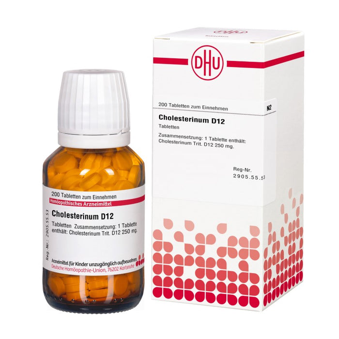 DHU Cholesterinum D12 Tabletten, 200 St. Tabletten