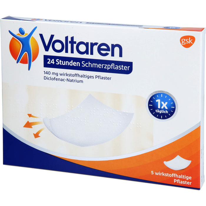 Voltaren 24 Stunden Schmerzpflaster 140 mg wirkstoffhaltiges Pflaster, 5 St PFL