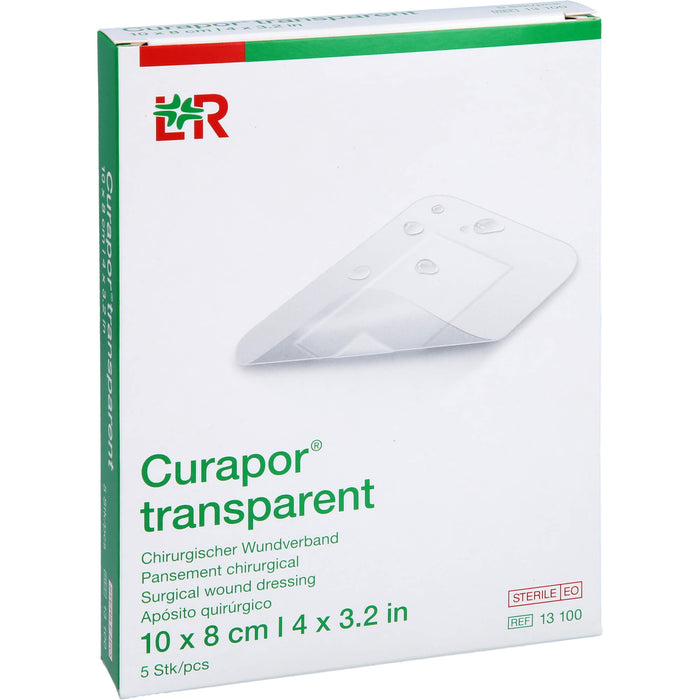 Curapor Wundverband transparent steril, 5 St. Pflaster