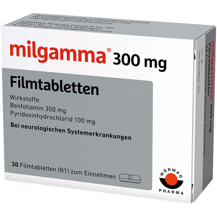 milgamma 300 mg Filmtabletten bei neurologischen Systemerkrankungen, 30 St. Tabletten