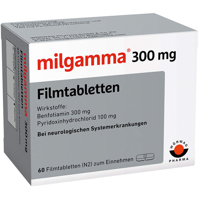 milgamma 300 mg Filmtabletten bei neurologischen Systemerkrankungen, 60 St. Tabletten