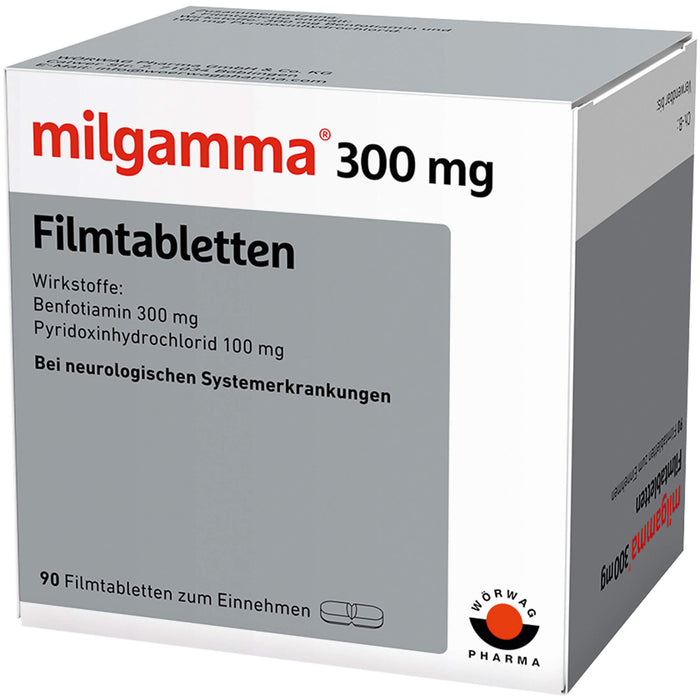 milgamma 300 mg Filmtabletten bei neurologischen Systemerkrankungen, 90 pc Tablettes