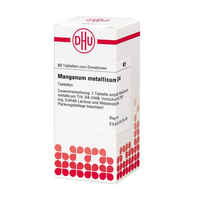 Manganum metallicum D4 DHU Tabletten, 80 St. Tabletten