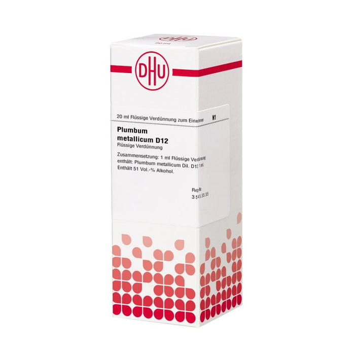 Plumbum metallicum D12 DHU Dilution, 20 ml Lösung