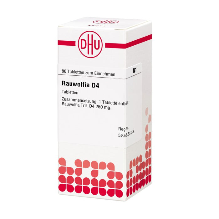 DHU Rauwolfia D4 Tabletten, 80 pc Tablettes