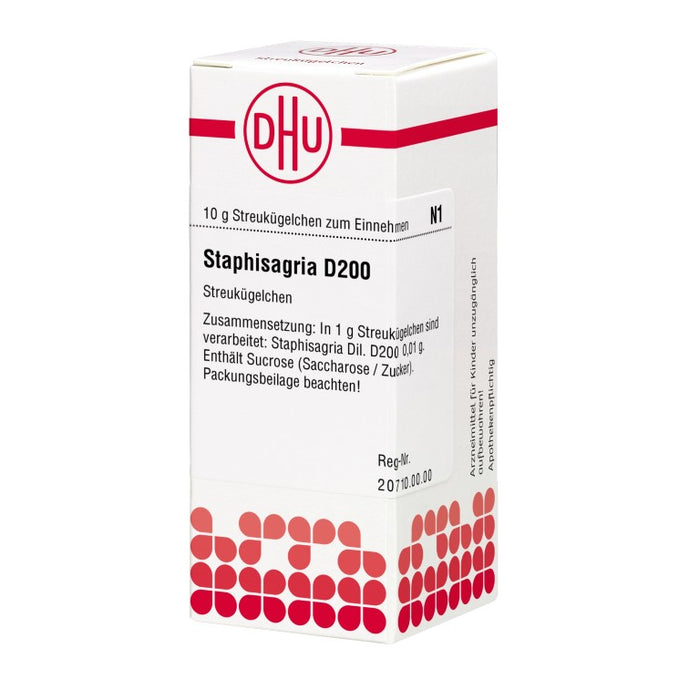 DHU Staphisagria D200 Streukügelchen, 10 g Globules