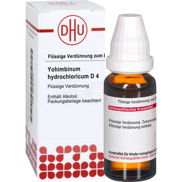 Yohimbinum hydrochloricum D4 DHU Dilution, 20 ml Lösung