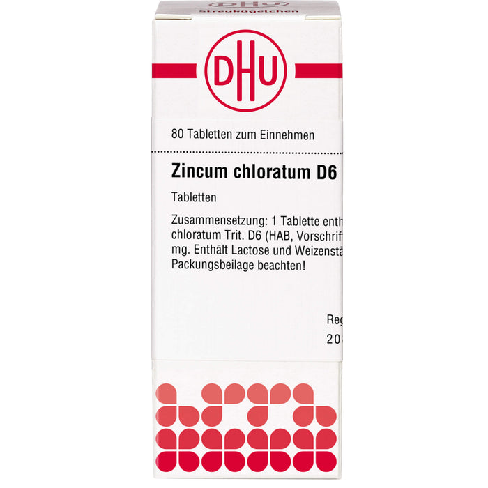 DHU Zincum chloratum D6 Tabletten, 80 St. Tabletten