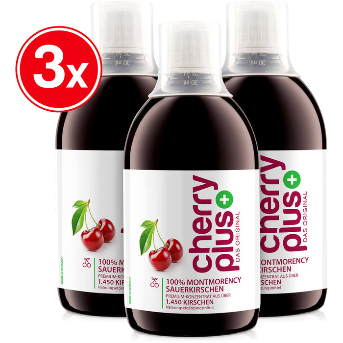 CHERRYPlus Das Original Montmorency Sauerk.-KONZ, 3X500 ml KON