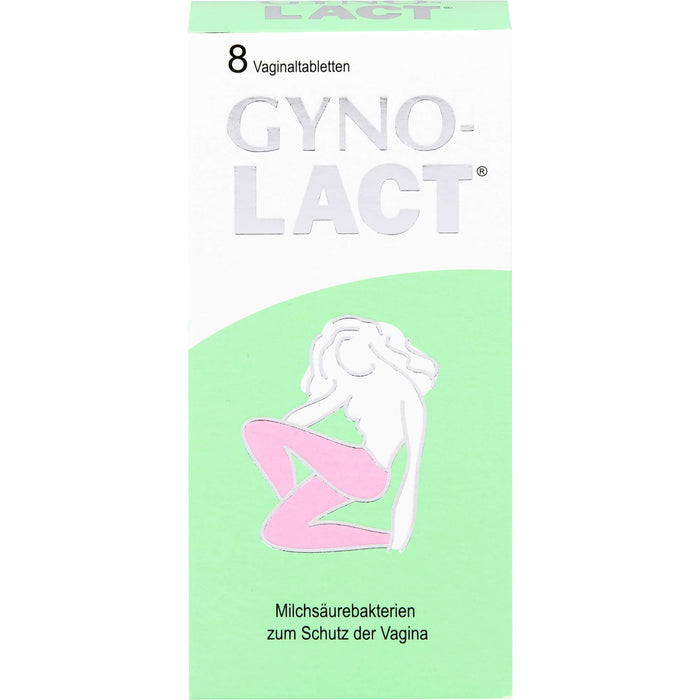 Gynolact Vaginaltabletten zur Regenerierung und Stärkung der natürlichen Milchsäurebakterienflora der Scheide, 8 pcs. Tablets