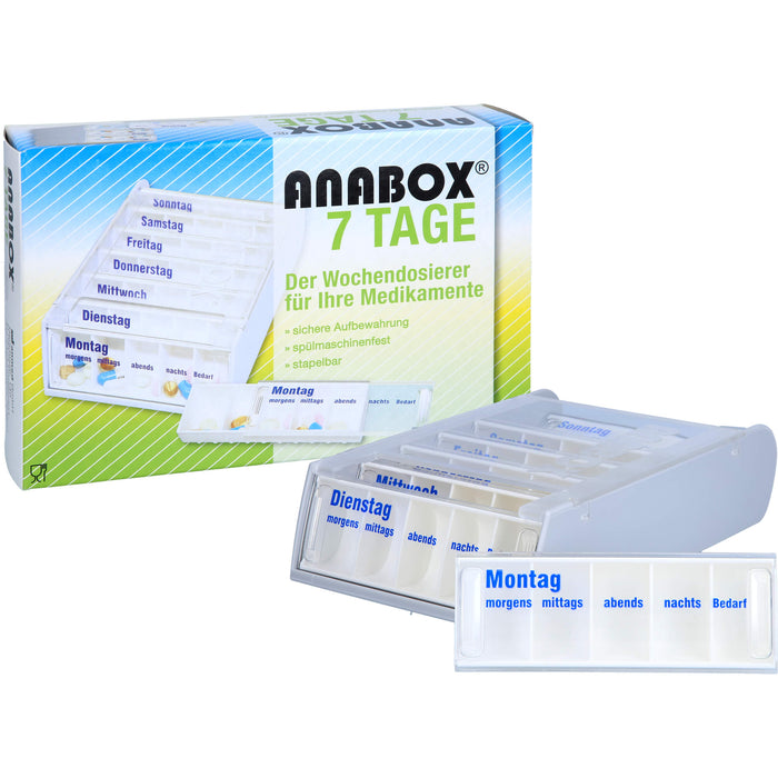 ANABOX-7TAGE Wochendosierer weiß, 1 St