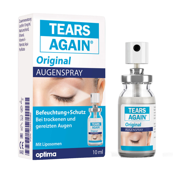 TEARS AGAIN Augenspray, zur verbesserten Befeuchtung der Augen und Augenlider, 10 ml Solution