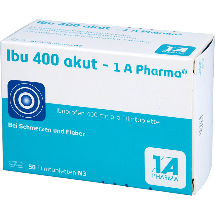 Ibu 400 akut - 1 A Pharma Filmtabletten, 50 pcs. Tablets