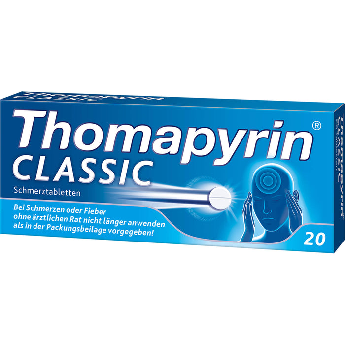 Thomapyrin classic Schmerztabletten Original von Sanofi-Aventis, 20 St. Tabletten