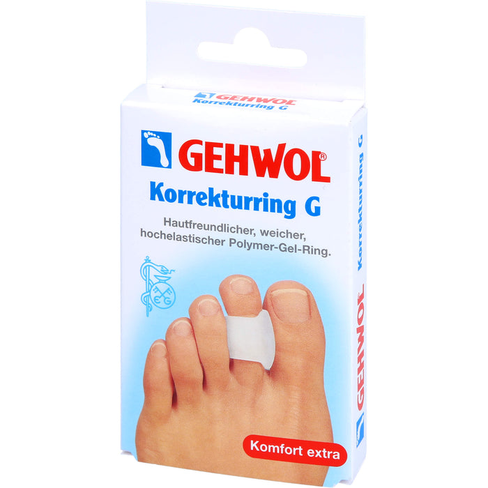 GEHWOL hautfreundlicher, weicher hochelastischer Polymer-Gel Korrekturring G, 3 pc Pansement