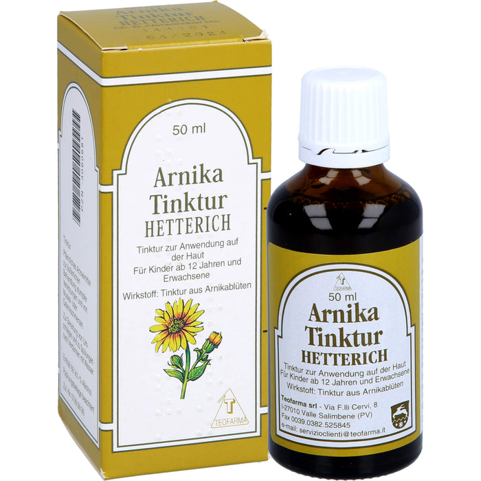 Arnikatinktur Hetterich, 50 ml Lösung