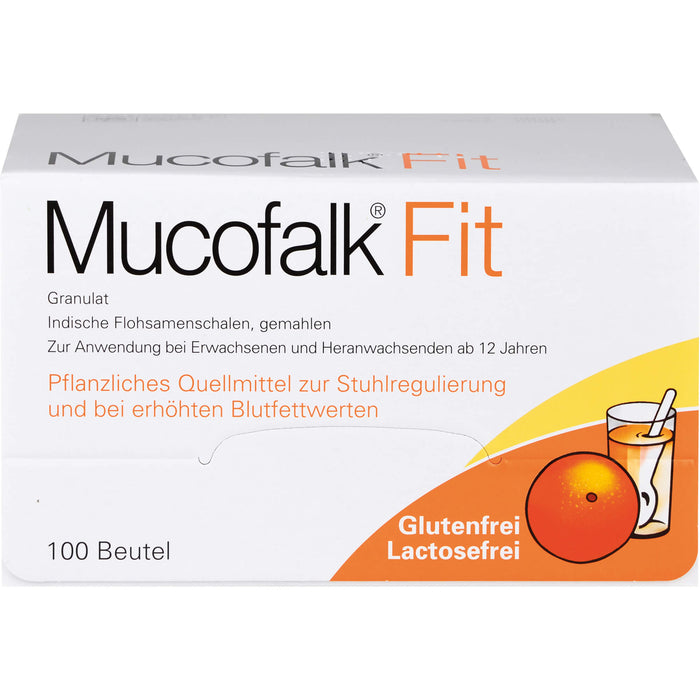 Mucofalk Fit Granulat zur Stuhlregulierung und bei erhöhten Blutfettwerten, 100 pc Sachets