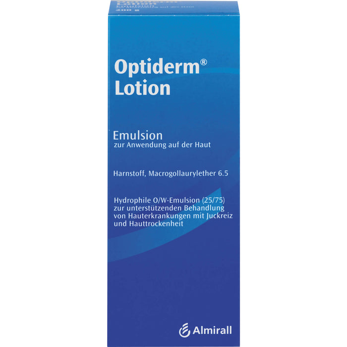 Optiderm Lotion bei Hauterkrankungen mit Juckreiz und Hauttrockenheit, 200 g Solution