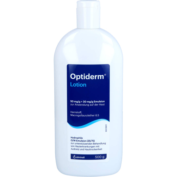 Optiderm Lotion für die Behandlung größerer juckender Hautflächen, 500 g Lösung