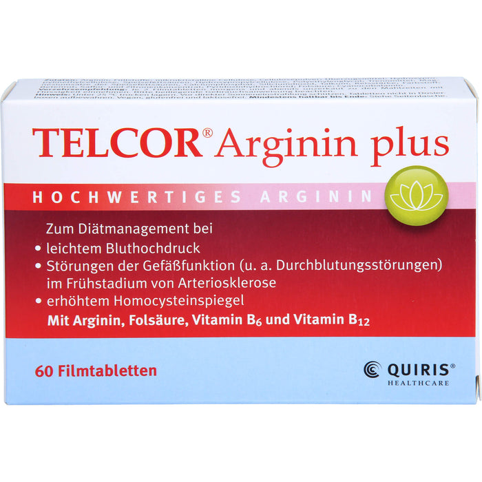 Telcor Arginin plus Filmtabletten, 60 pc Tablettes