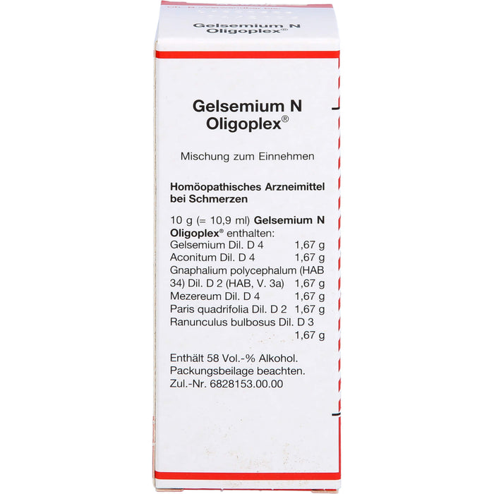 Gelsemium N Oligoplex, Mischung, 50 ml LIQ