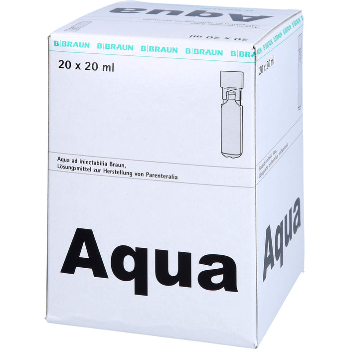 BRAUN Aqua ad injectabilia Ampullen, 20 pc Ampoules