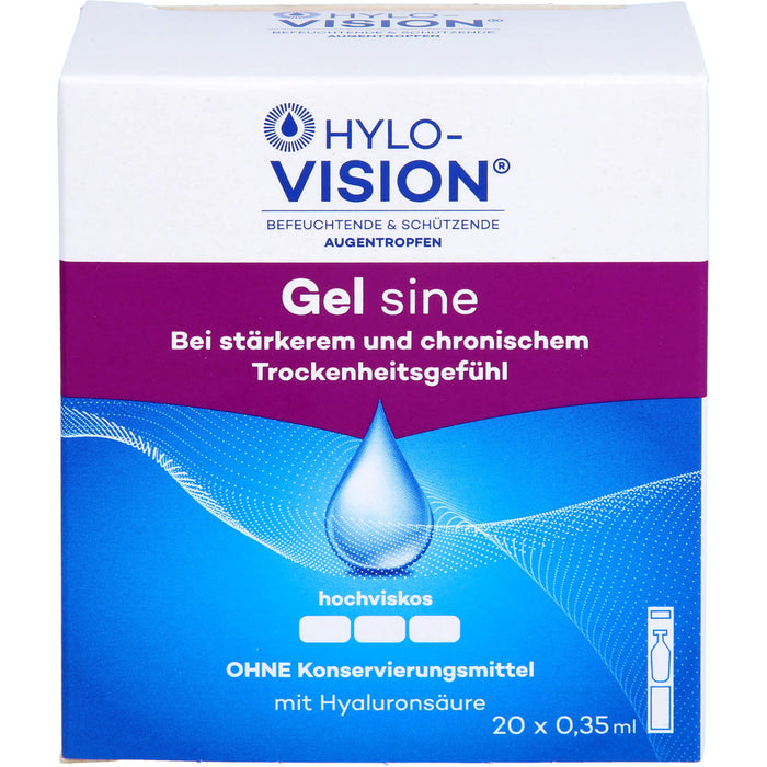 Hylo-Vision Gel sine Augentropfen, 20 pcs. Ampoules