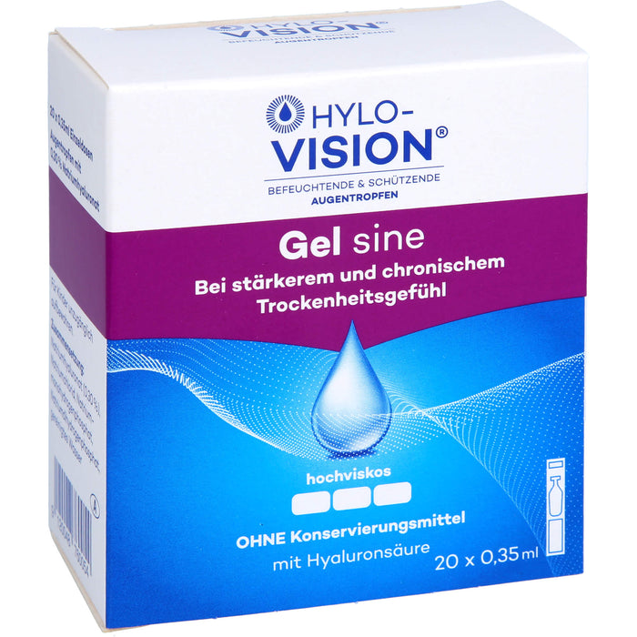 Hylo-Vision Gel sine Augentropfen, 20 pcs. Ampoules