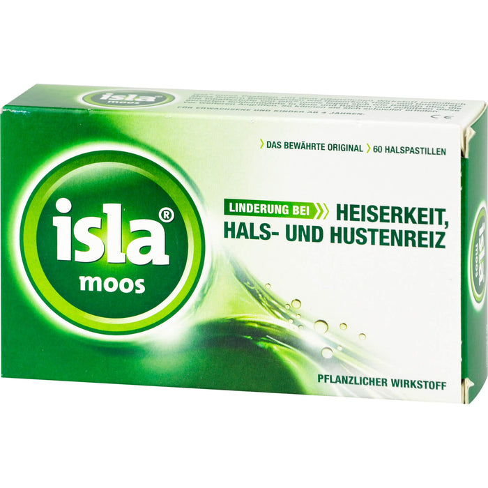 isla moos Halspastillen, 60 pcs. Pastilles