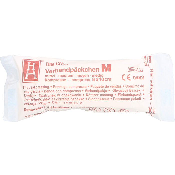 BRINKMANN Verbandpäckchen steril Gr. M 8 x 10 cm, 1 pc Bandage