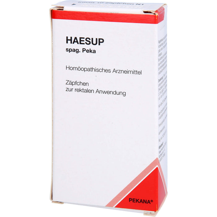 Haesup spag. Peka Supp., 10 pcs. Suppositories