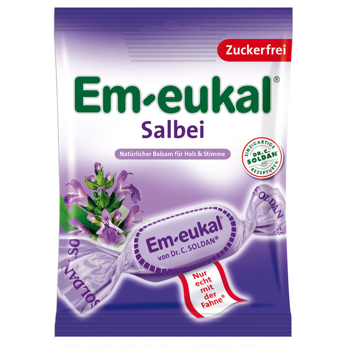 Em-eukal Salbei Bonbons zuckerfrei, 75 g Bonbons