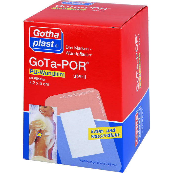 GoTa-POR PU Wundfilm 7,2x5cm steril, 50 St PFL