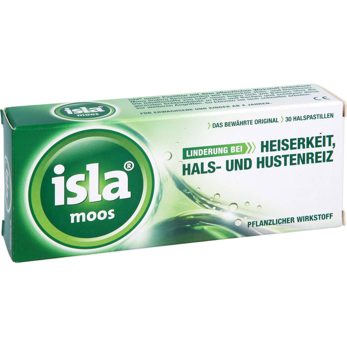 isla moos Halspastillen, 30 pcs. Pastilles