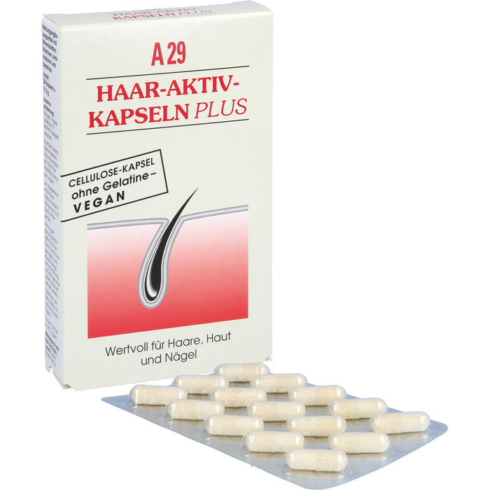 A29 Haar-Aktiv-Kapseln plus wertvoll für Haare, Haut und Nägel, 30 pcs. Capsules