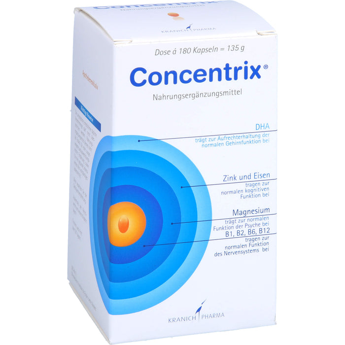 Concentrix Kapseln für Konzentration und Aufmerksamkeit, 180 pcs. Capsules