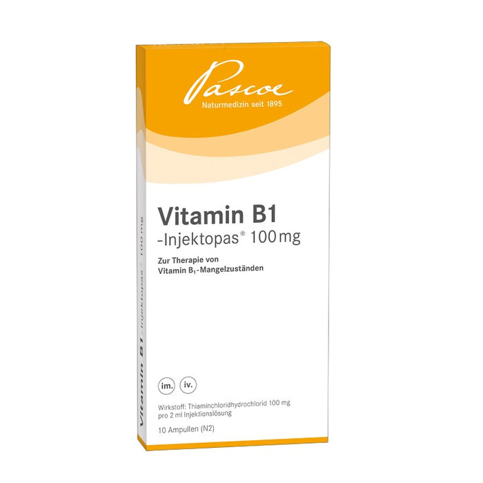 Vitamin B1-Injektopas 100 mg Injektionslösung bei Vitamin B1-Mangelzuständen, 10 ml Solution