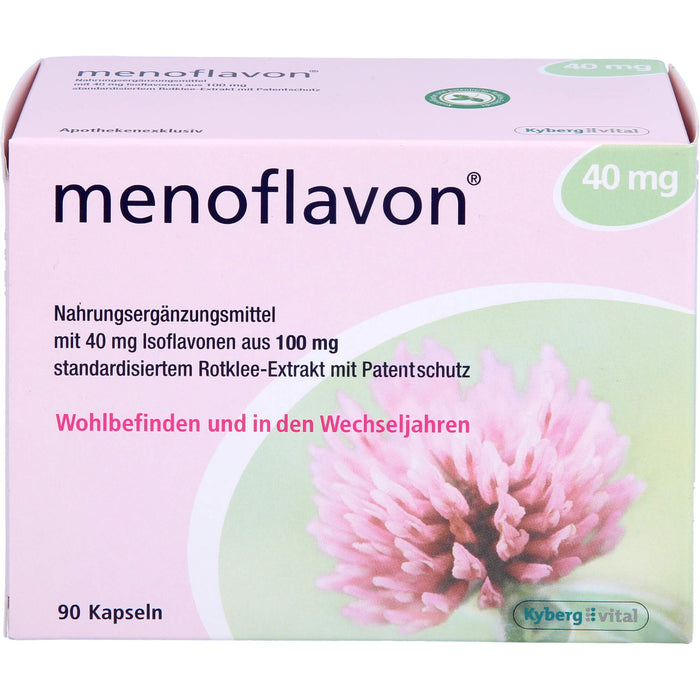 Menoflavon 40 mg Kapseln für Wohlbefinden und in den Wechseljahren, 90 pcs. Capsules