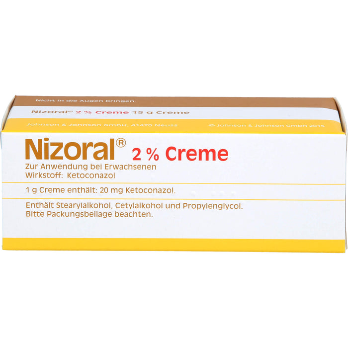 Nizoral 2 % Creme bei Pilzinfektionen der Haut, 15 g Crème
