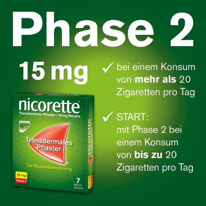 nicorette TX Pflaster 25 mg Nicotin zur Raucherentwöhnung, 7 pc Pansement