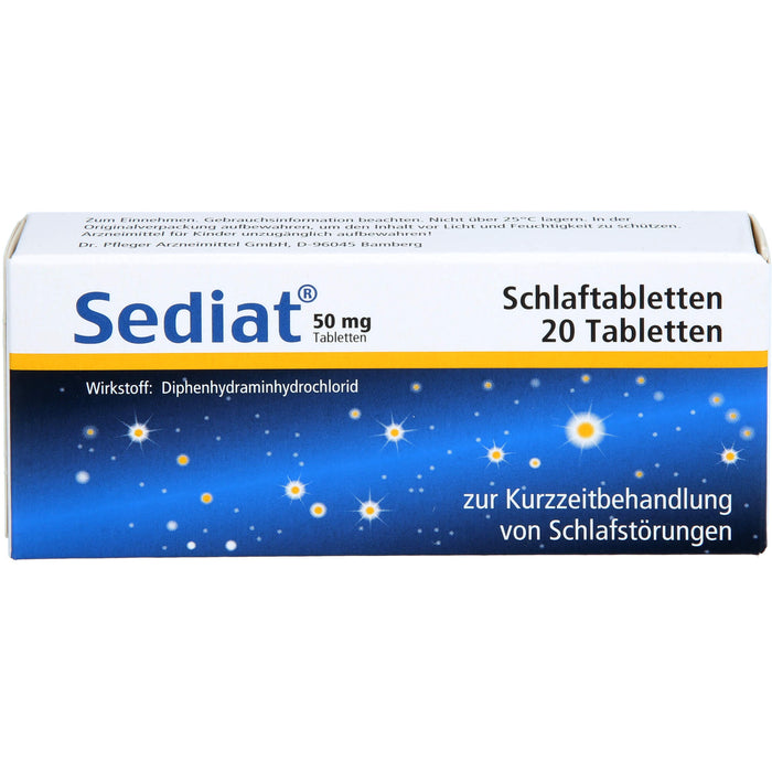 Sediat Schlaftabletten, 20 pcs. Tablets