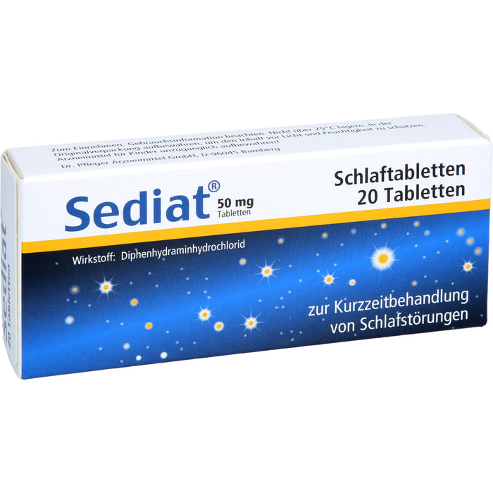 Sediat Schlaftabletten, 20 pcs. Tablets